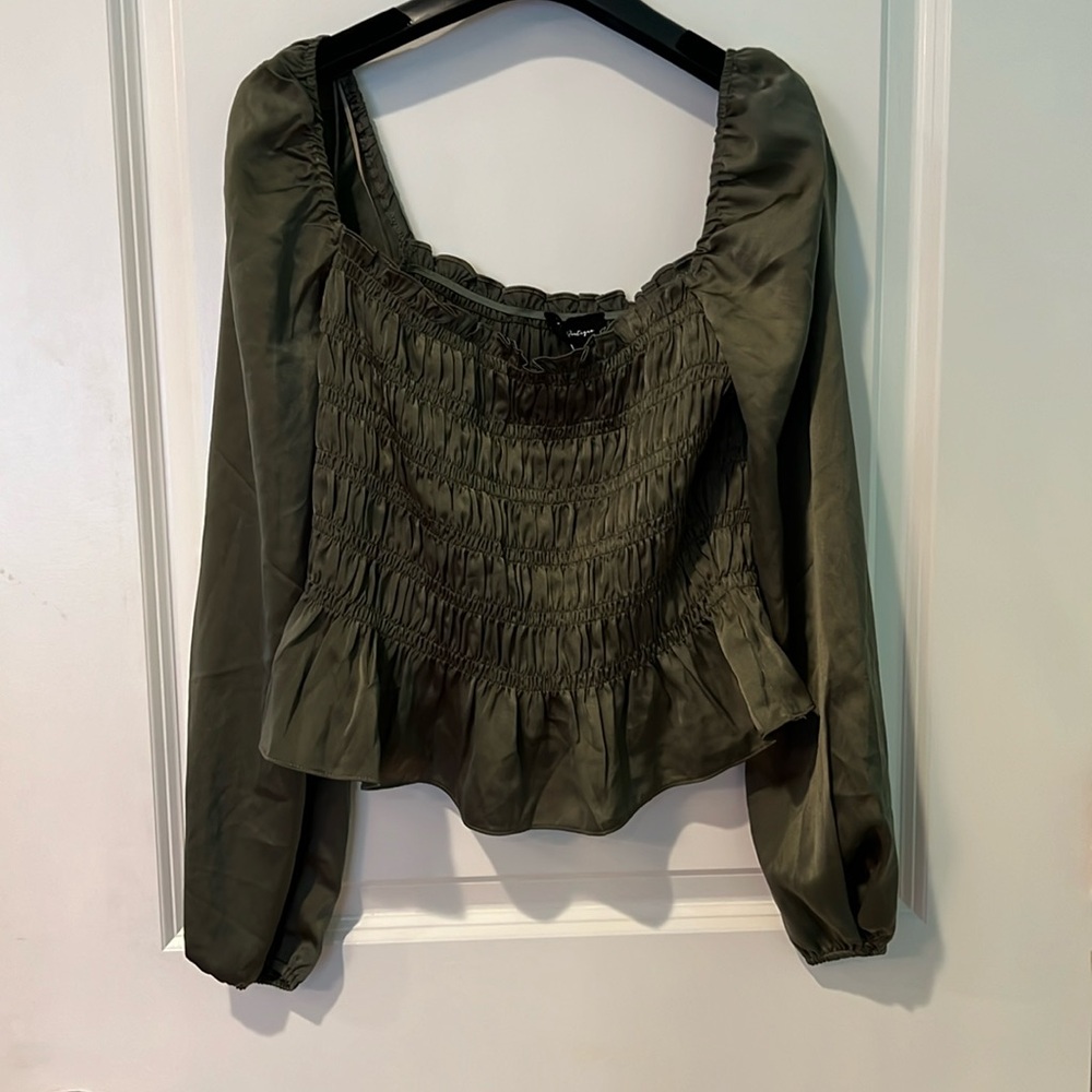 NWT Olive Green Blouse